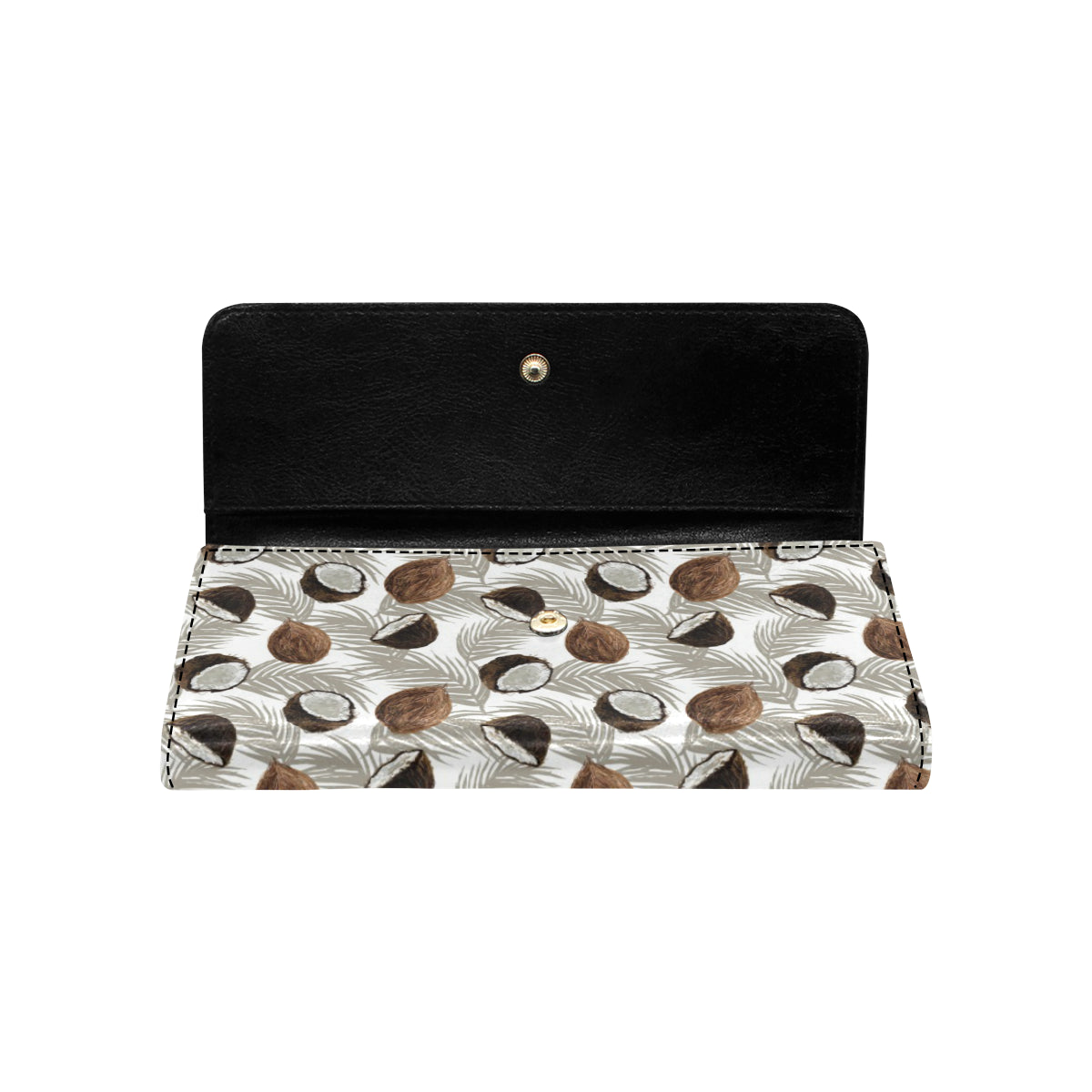 Coconut Pattern Print Design CN03 Women's Trifold Wallet