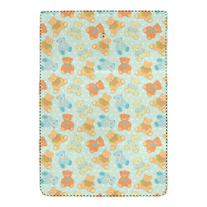 Bear Pattern Print Design 02 Women's Trifold Wallet
