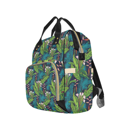 Rainforest Pattern Print Design RF01 Diaper Bag Backpack