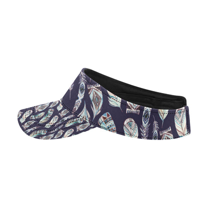 Feather Vintage Boho Design Print Unisex Sun Visor