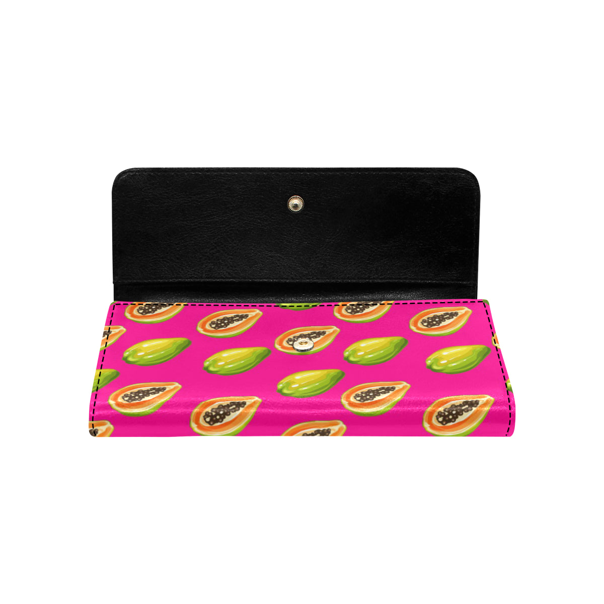 Papaya Pattern Print Design PP02 Women's Trifold Wallet