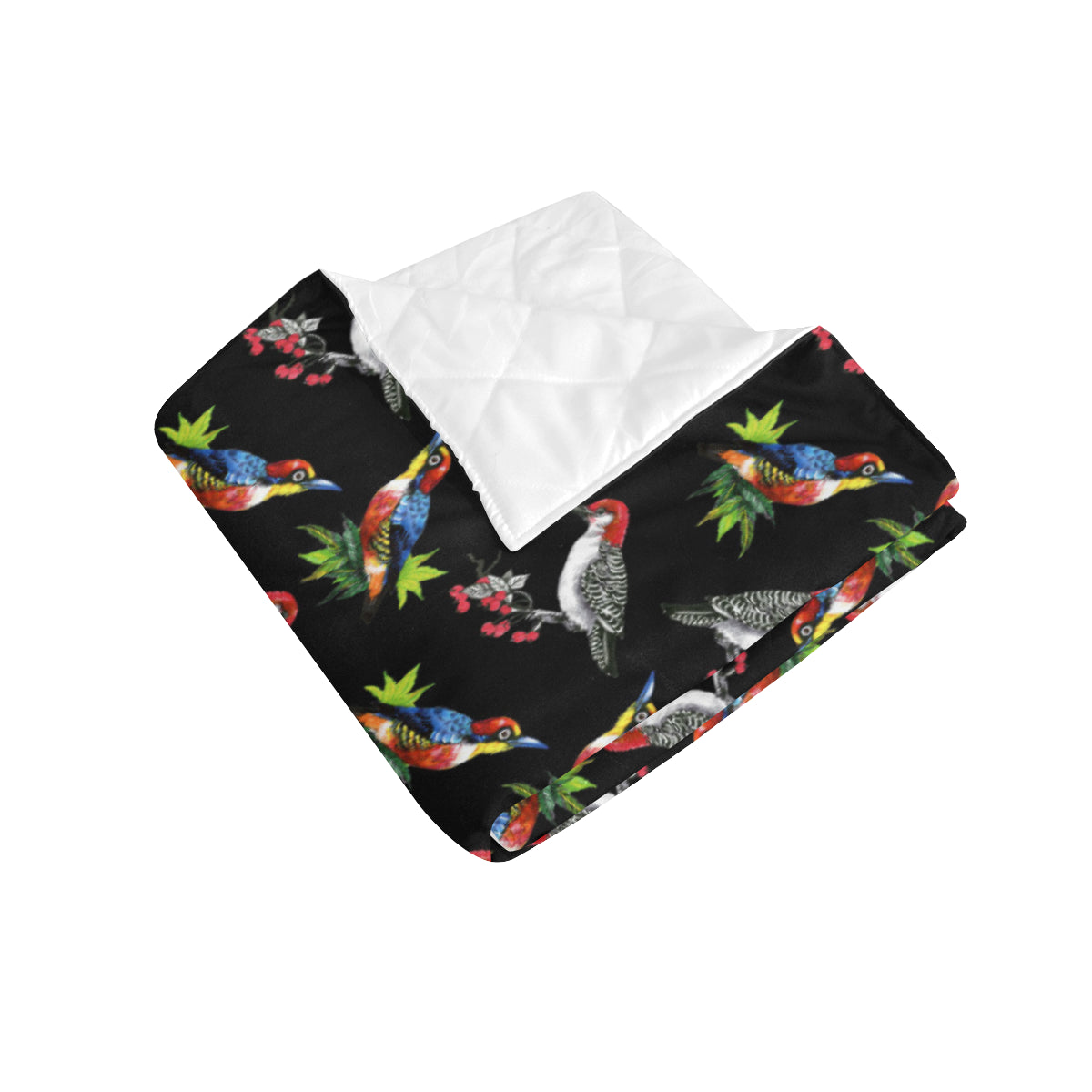 Birds Pattern Print Design 06 Premium Quilt