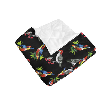 Birds Pattern Print Design 06 Premium Quilt