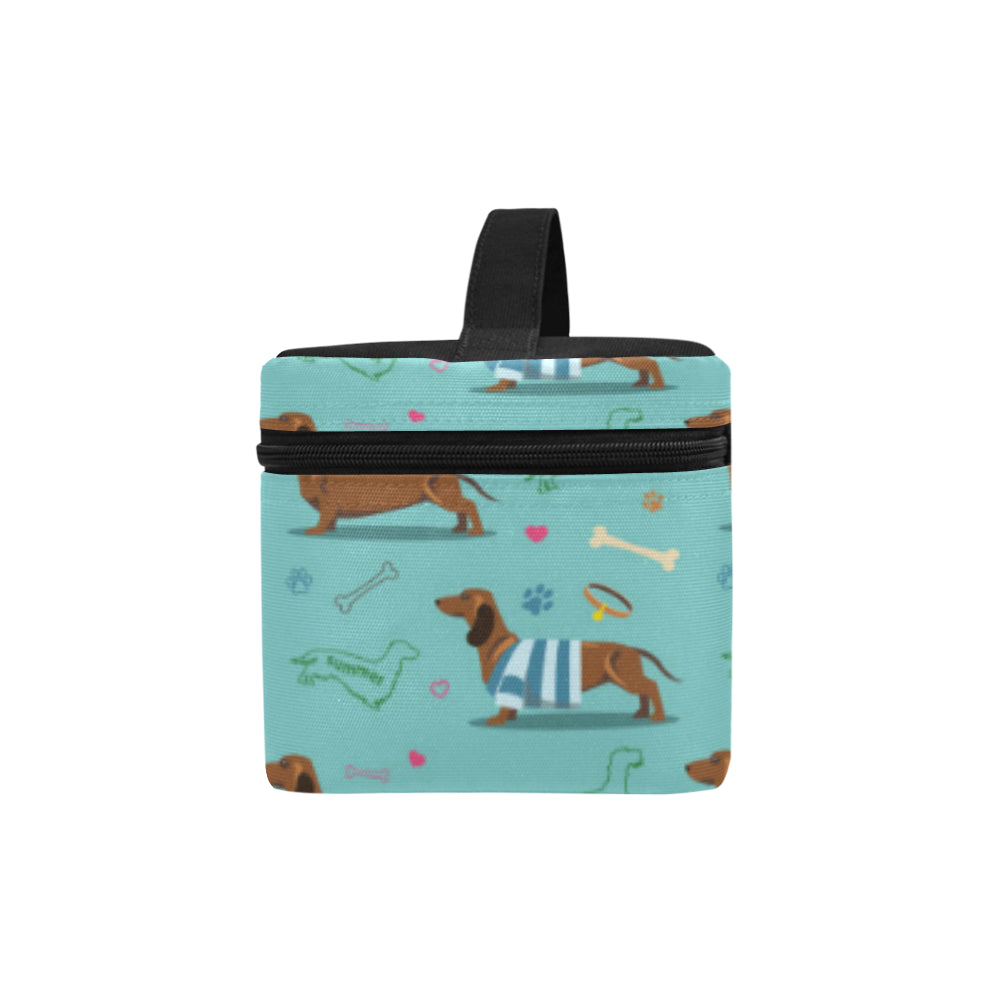 Dachshund Paw Decorative Print Pattern Makeup Bag