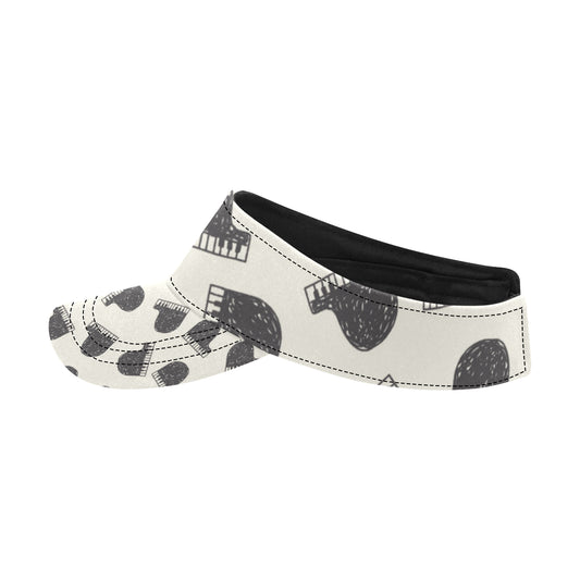 Piano Pattern Print Design 04 Unisex Sun Visor