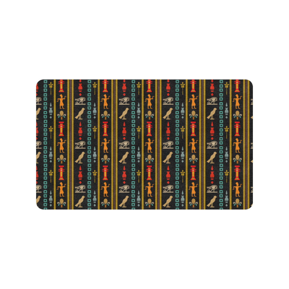 Eye of Horus Egypt Style Pattern Rubber Doormat