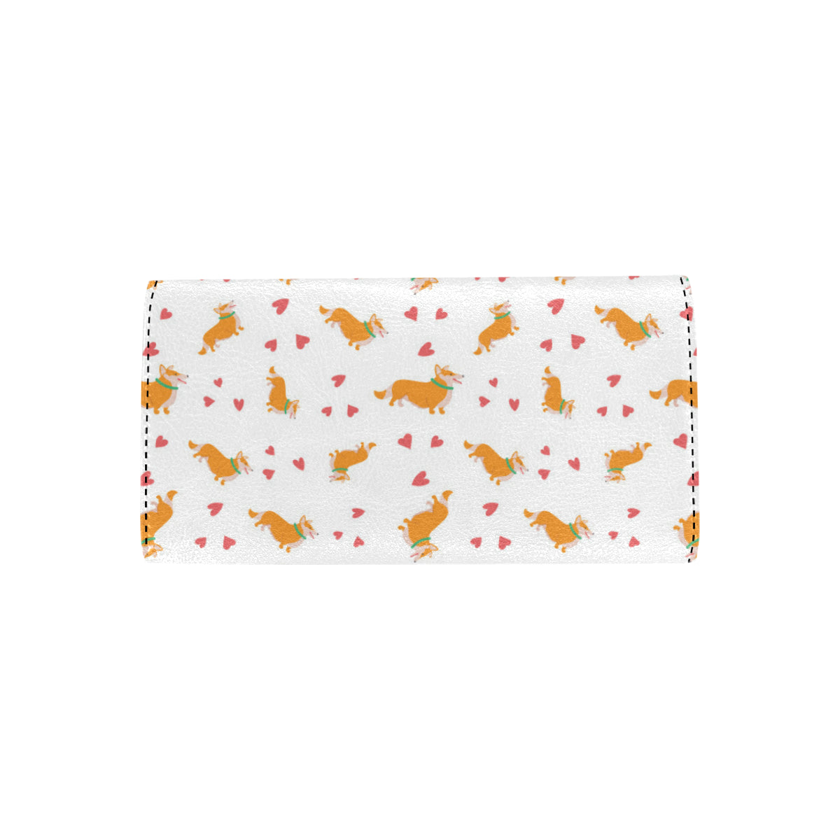 Cardigan Welsh Corgis Pattern Print Design 04 Women's Trifold Wallet
