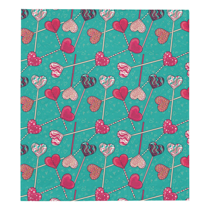 Lollipop Pattern Print Design LL01 Premium Quilt