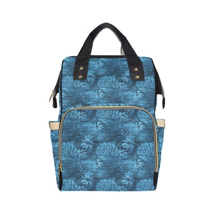 Jean Tropical Pattern Print Design 04 Diaper Bag Backpack