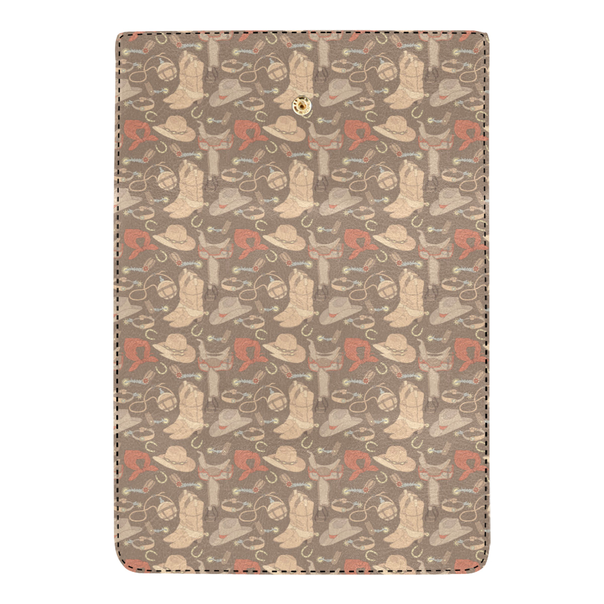 Cowboy Pattern Print Design 02 Women's Trifold Wallet
