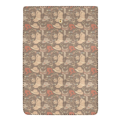 Cowboy Pattern Print Design 02 Women's Trifold Wallet
