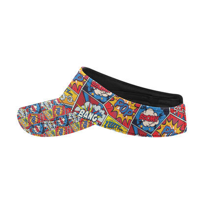 Comic Book Pattern Print Design 03 Unisex Sun Visor