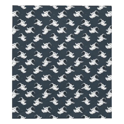 Astronaut Pattern Print Design 02 Premium Quilt