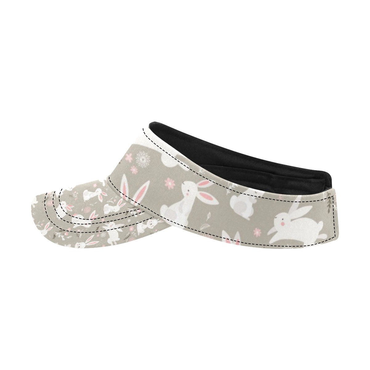 Rabbit Pattern Print Design RB03 Unisex Sun Visor