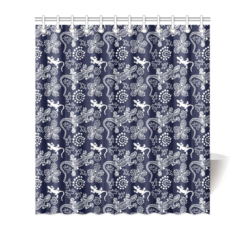 lizard Pattern Print Design 03 Shower Curtain