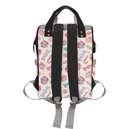 Candy Pattern Print Design CA04 Diaper Bag Backpack