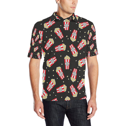 Popcorn Pattern Print Design A01 Men Polo Shirt