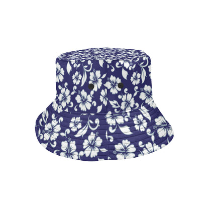 Hibiscus Pattern Print Design HB010 Unisex Bucket Hat