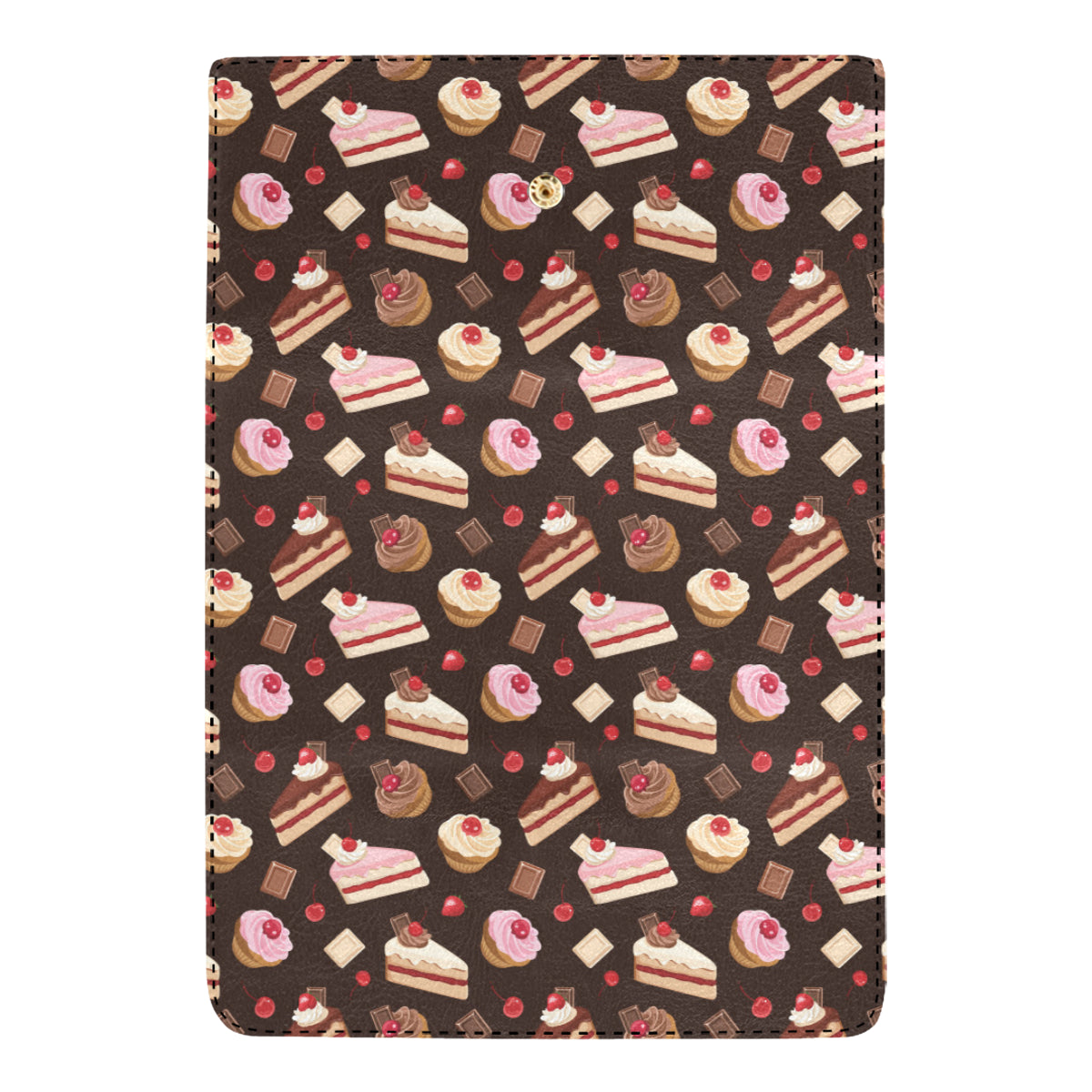 Cake Pattern Print Design 04 Women's Trifold Wallet