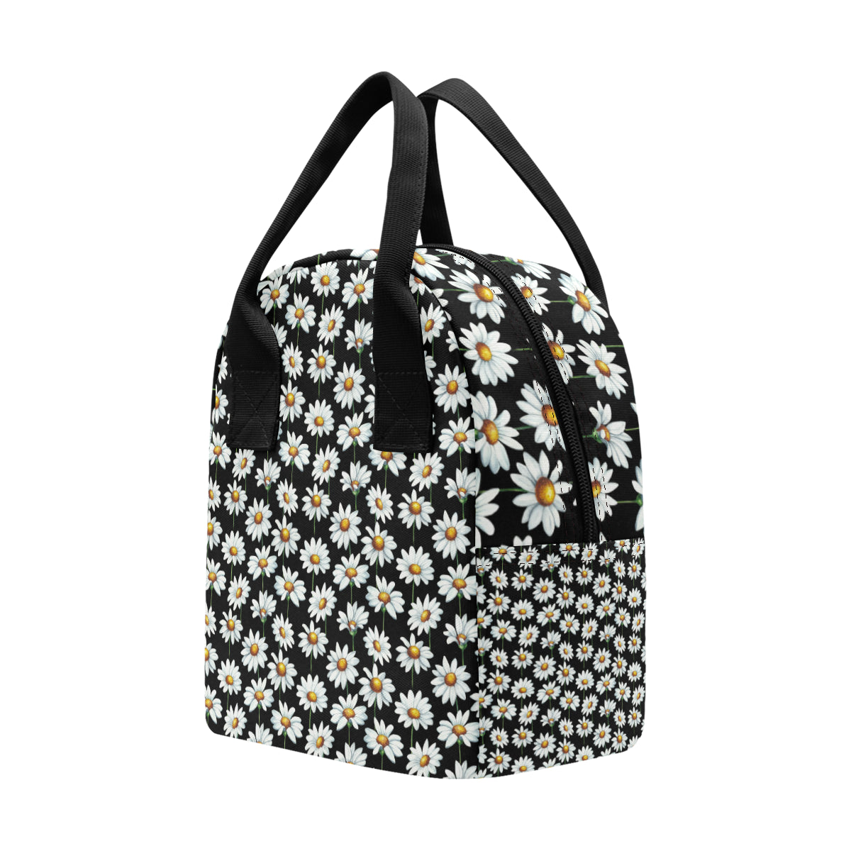 Daisy Print Pattern Insulated Lunch Bag