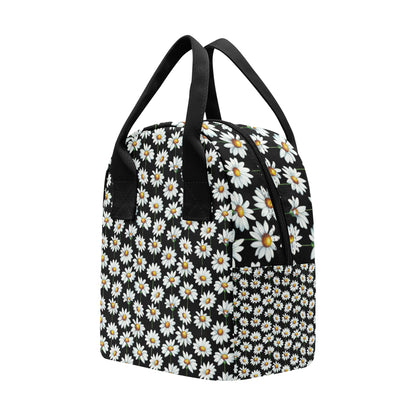 Daisy Print Pattern Insulated Lunch Bag