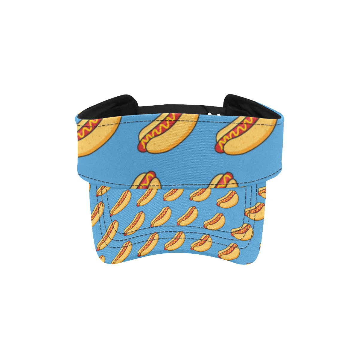 Hot Dog Pattern Print Design 02 Unisex Sun Visor