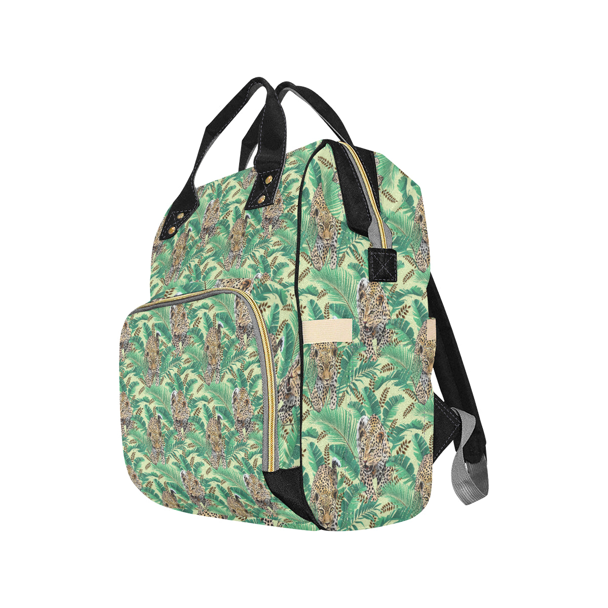 Leopard Pattern Print Design 03 Diaper Bag Backpack