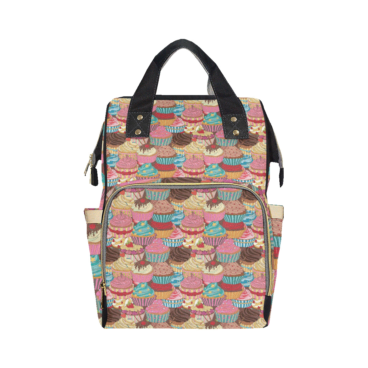 Cupcake Pattern Print Design CP01 Diaper Bag Backpack