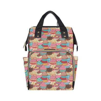 Cupcake Pattern Print Design CP01 Diaper Bag Backpack