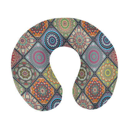 Bohemian Pattern Print Design 05 U-Shaped Travel Neck Pillow