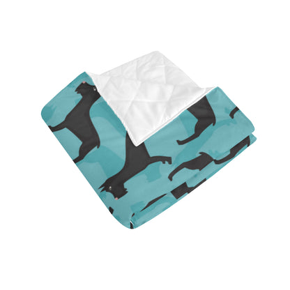 Schnauzers Pattern Print Design A01 Premium Quilt