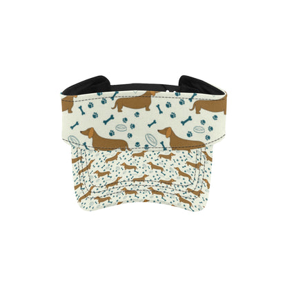 Dachshund Pattern Print Design 01 Unisex Sun Visor