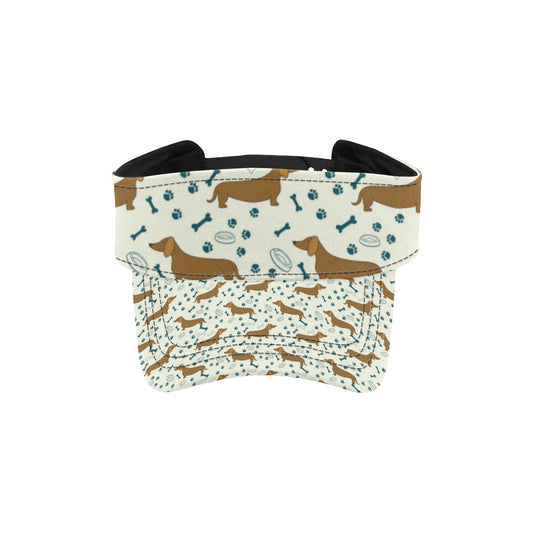 Dachshund Pattern Print Design 01 Unisex Sun Visor
