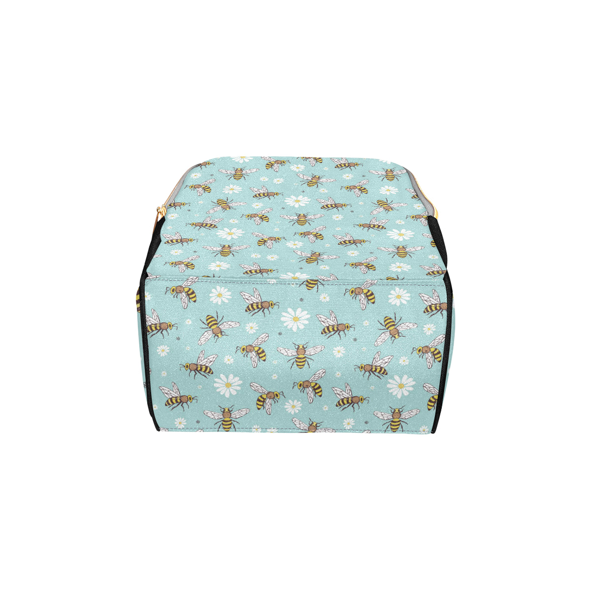 Bee Pattern Print Design BEE010 Diaper Bag Backpack