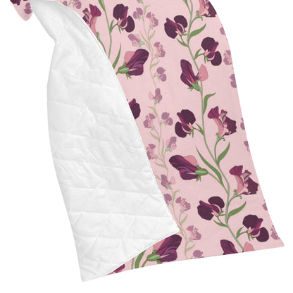 Peony Pattern Print Design PE09 Premium Quilt