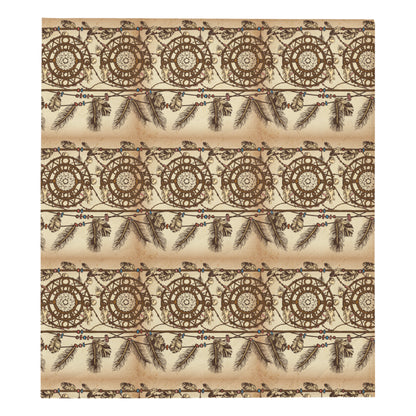 Dream catcher vintage native Premium Quilt