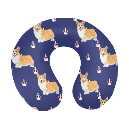 Pembroke Welsh Corgis Pattern Print Design A07 U-Shaped Travel Neck Pillow