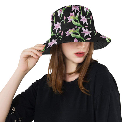 Amaryllis Pattern Print Design AL08 Unisex Bucket Hat