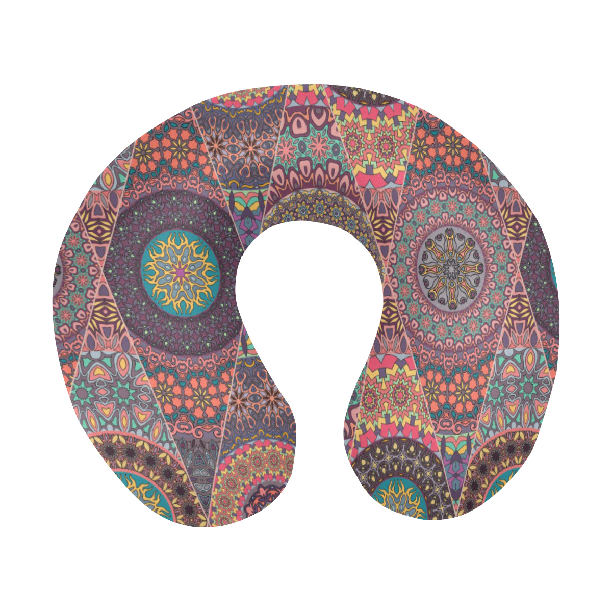 Bohemian Pattern Print Design 07 U-Shaped Travel Neck Pillow