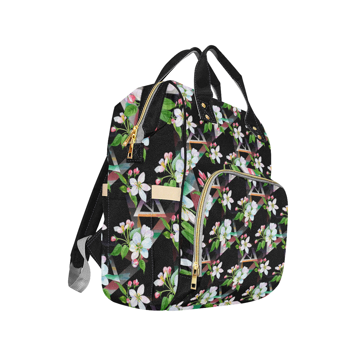 Apple blossom Pattern Print Design AB07 Diaper Bag Backpack