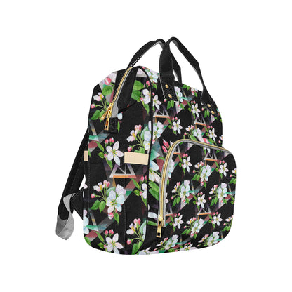 Apple blossom Pattern Print Design AB07 Diaper Bag Backpack