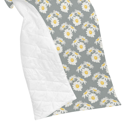 Daisy Pattern Print Design DS09 Premium Quilt