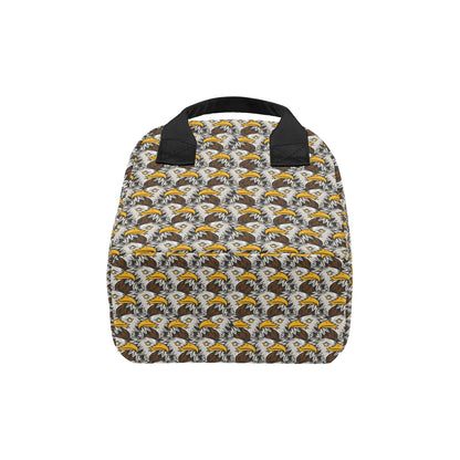 Eagles Head Pattern Insulated Lunch Bag