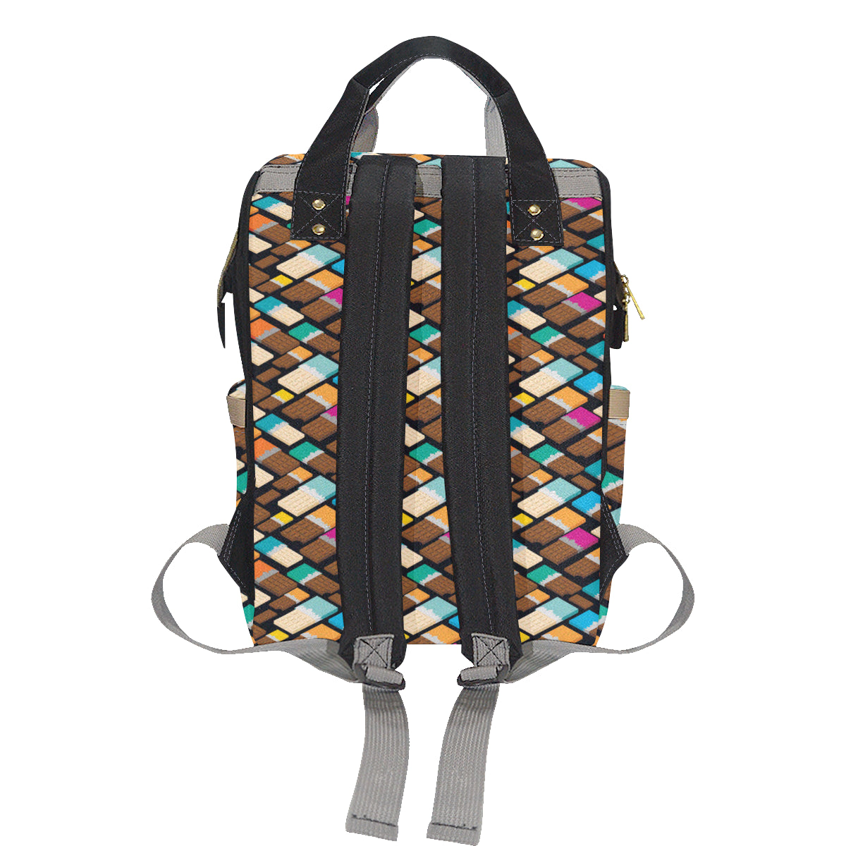 Chocolate Pattern Print Design 02 Diaper Bag Backpack