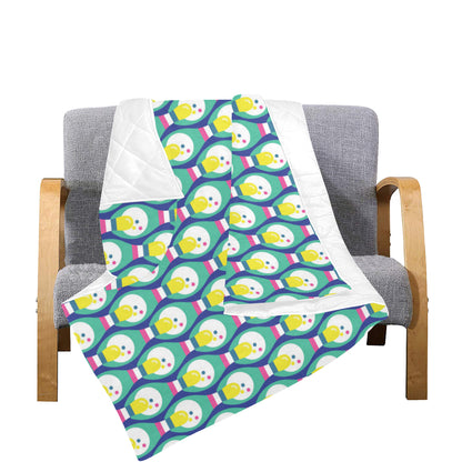 Bowling Pattern Print Design 04 Premium Quilt