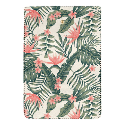 Tropical Flower Palm Leaves Women's Trifold Wallet