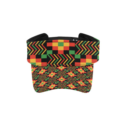 Kente Pattern Print Design 01 Unisex Sun Visor