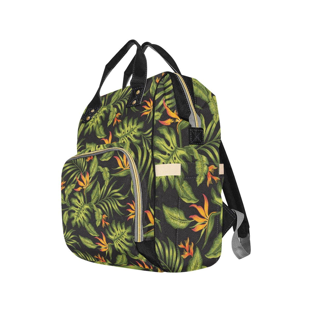 Bird Of Paradise Pattern Print Design BOP013 Diaper Bag Backpack