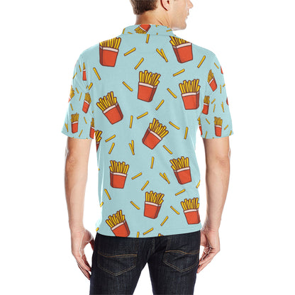 French Fried Pattern Print Design 02 Men Polo Shirt