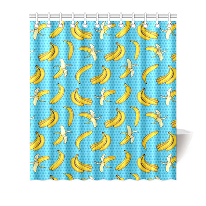 Banana Pattern Print Design BA08 Shower Curtain